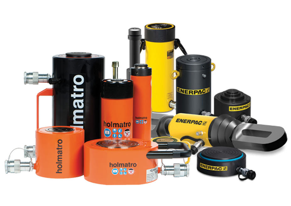 Cylinders by Holmatro and Enerpac.