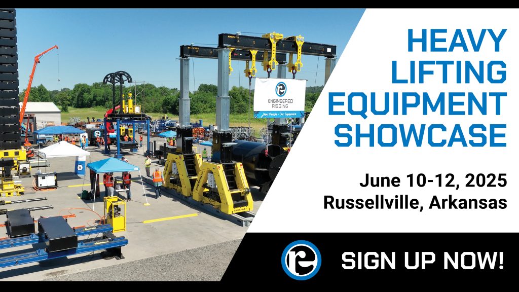 Heavy Lifting Equipment Showcase, June 10-12, 2025, Russellville, Arkansas.