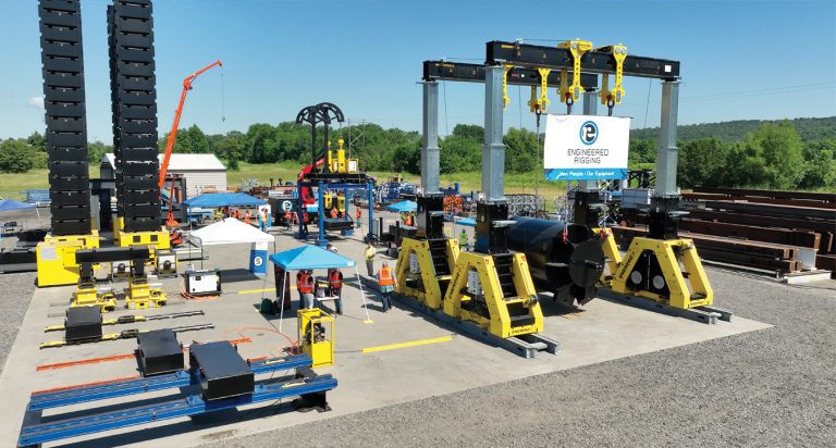 Equipment Showcase overhead drone shot.
