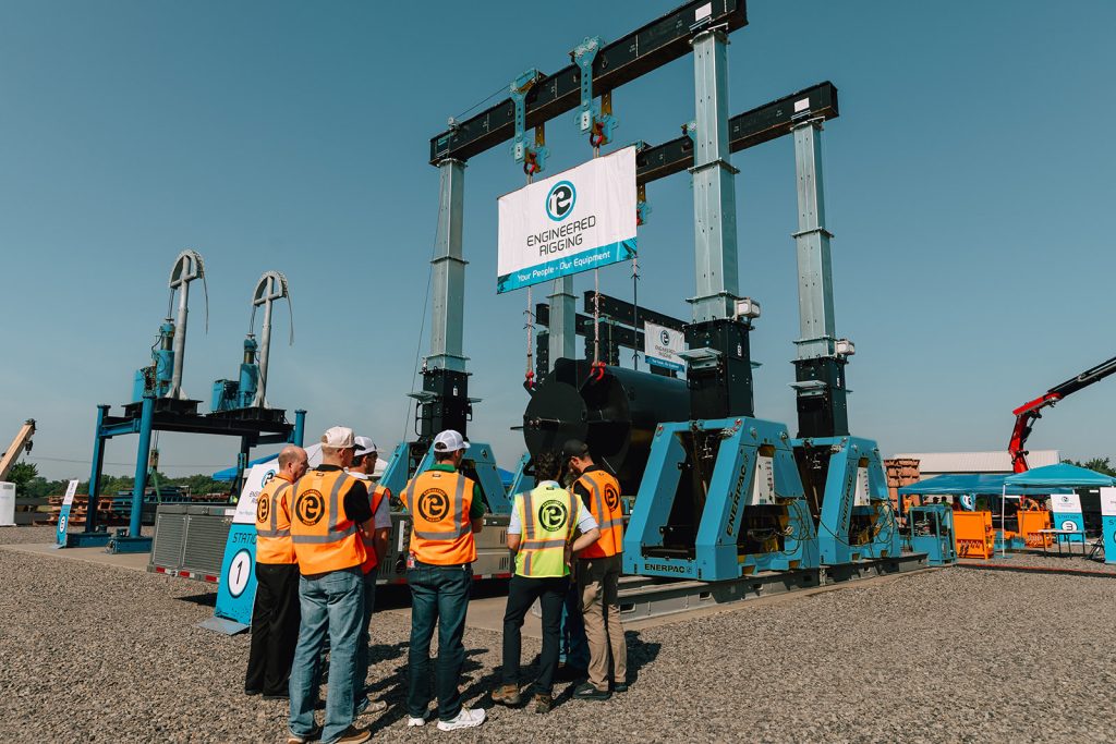 Equipment Showcase and a team touring the equipment yard.